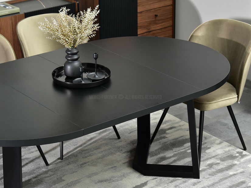 Jídelní stůl Aceptar (černá + krémová)