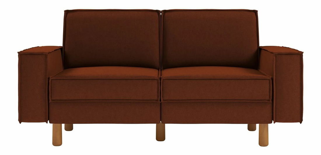 Pohovka dvousedačka Spary 2 (béžová + ořech)