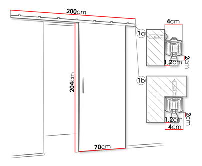 Posuvné dveře Kowesa 70 I (dub craft zlatý)