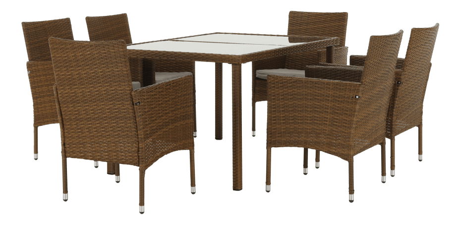 Zahradní nábytek Giselle 1+6 (umělý ratan)