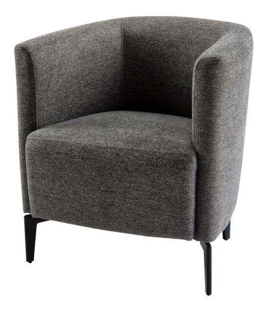 Relaxační křeslo KARV (šedá + černá)