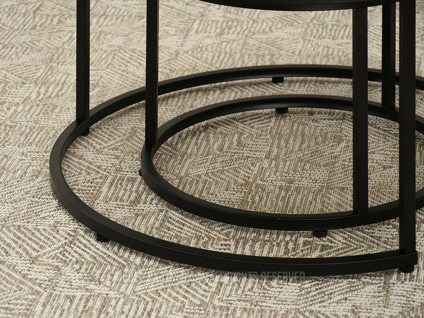 Konferenční stolek Klara (sonoma + černá)