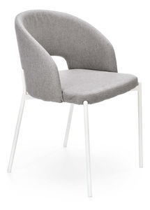 Jídelní židle Kristopher (šedá + bílá)