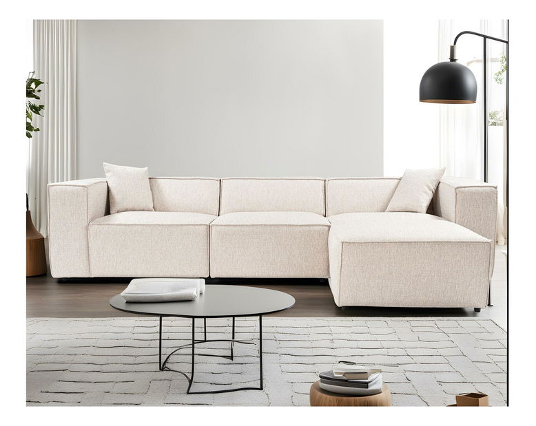 Rohová sedačka Lorella (světlohnědá)