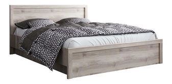Manželská postel 140 cm Japon (kaštan nairobi) (s roštem) (s úl. prostorem)