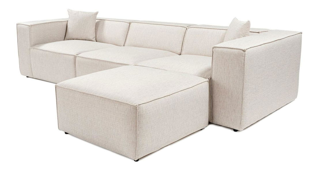 Rohová sedačka Lorella (světlohnědá)