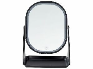 Kosmetické zrcadlo Dinora (stříbrná) (s LED osvětlením)