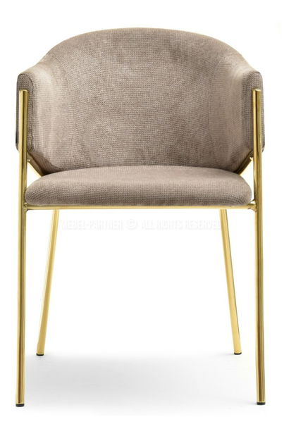 Židle Chad (béžová + zlatá)