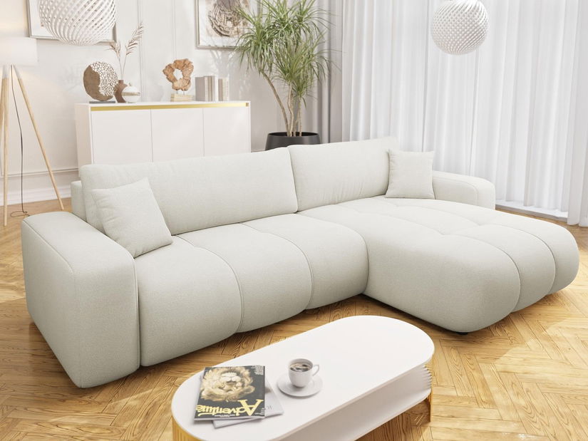 Rohová sedací souprava Lorew (bílá)