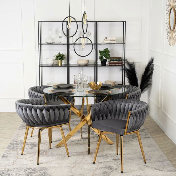 Jídelní židle Rebeldes (šedá)