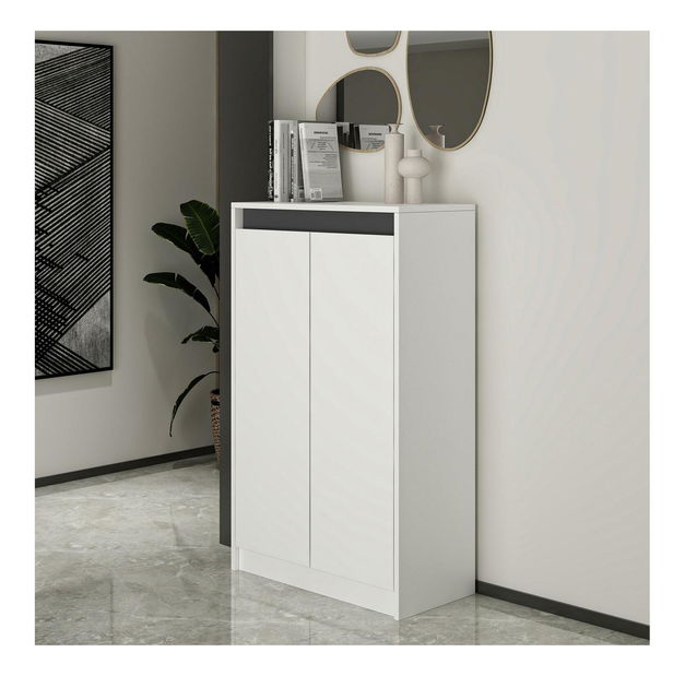 Skříňka Maladivas (bílá + černá)