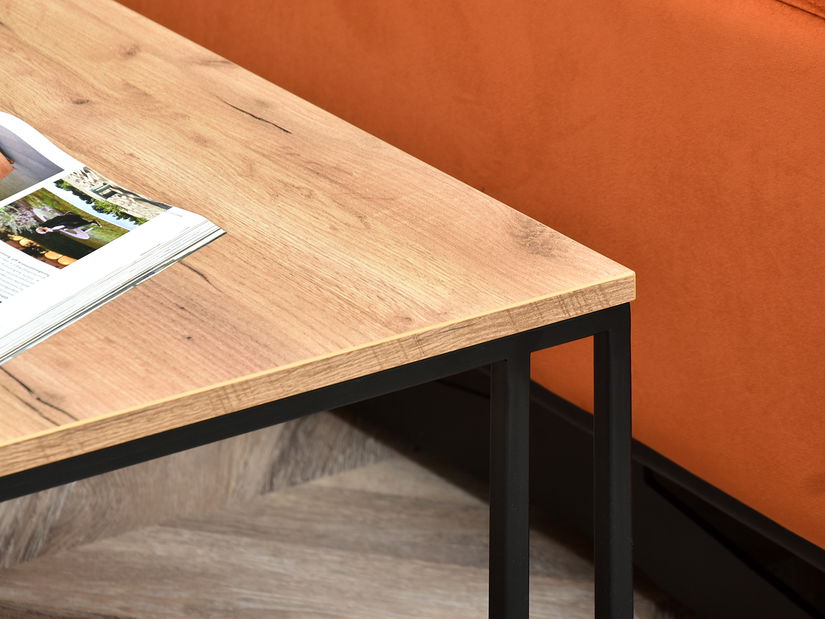 Konferenční stolek Defraudado (zlatá + černá)