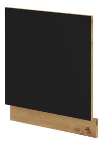 Dvířka na myčku nádobí Miraluna (dub artisan + černá matná)