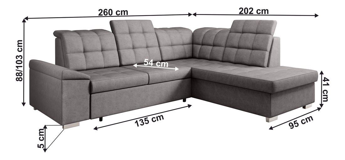 Rozkládací sedací souprava Otis (soro 24) (P) 