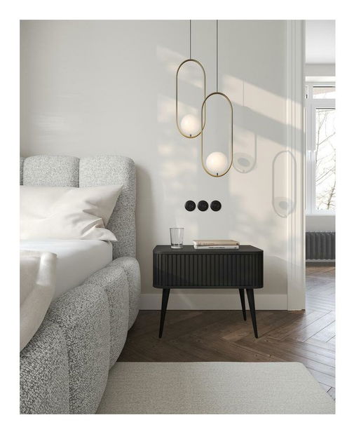 Noční stolek Oglio O1 (černá)