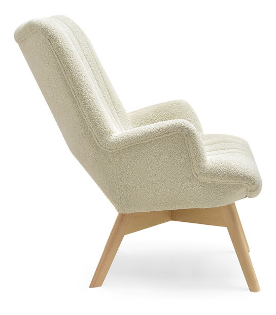 Designové křeslo Limoncelo (krémová)