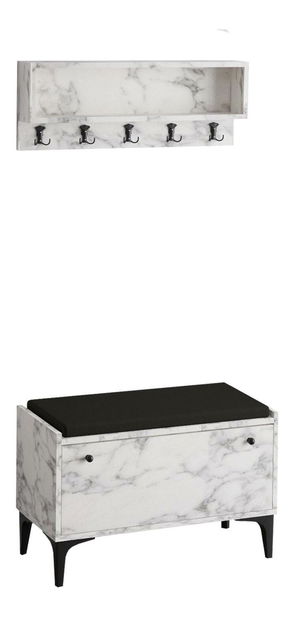 Předsíňová sestava Aliex 10 (mramor carrara)