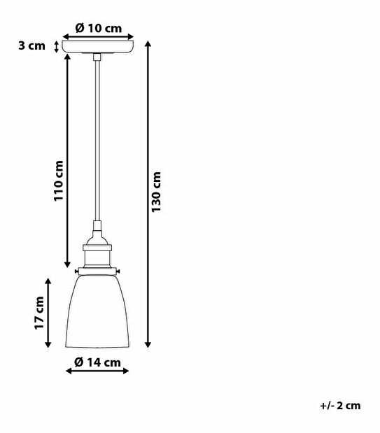 Závěsná lampa Palina (světlešedá)