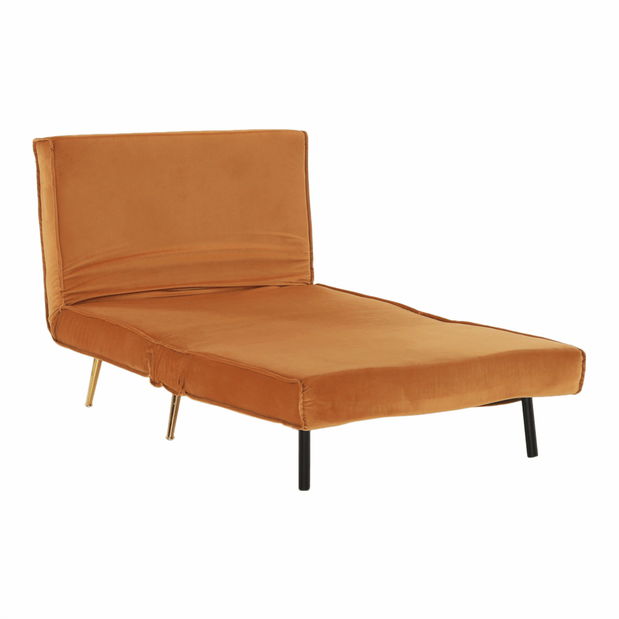 Rozkládací křeslo Milla (hořčicová)