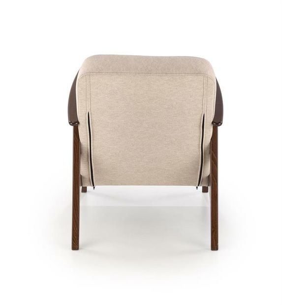 Křeslo Milian 1 (béžová + ořech)
