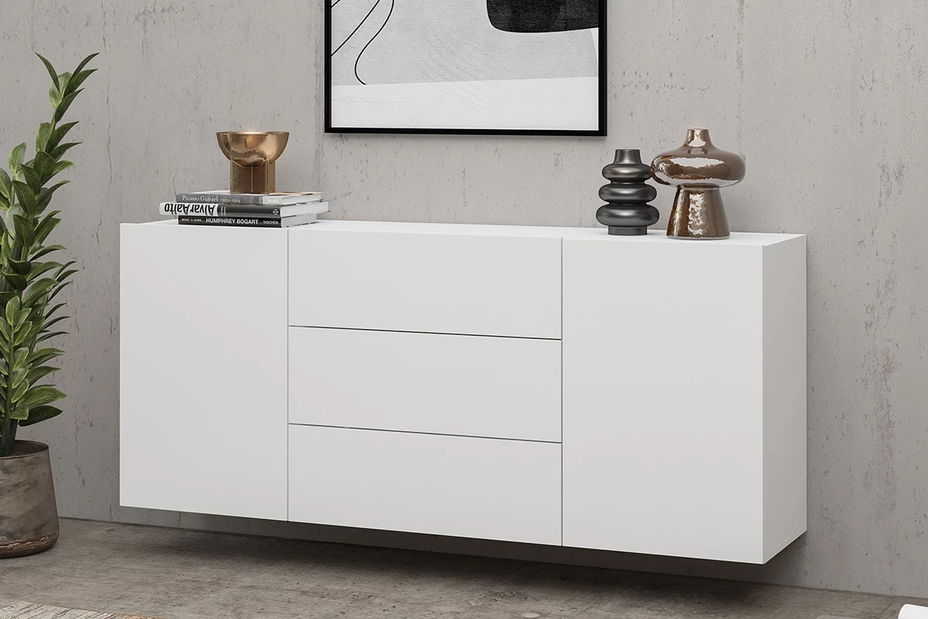 Komoda Avernic Typ 26 (bílá + dub wotan)