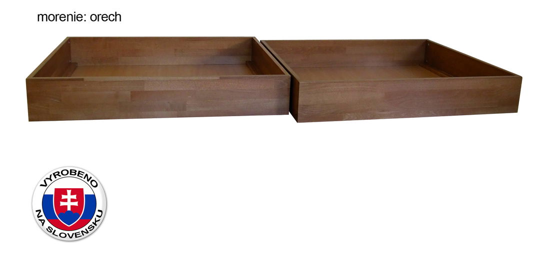 1/2 zásuvky pod postel z masivu 200 cm (2 ks) Petronila