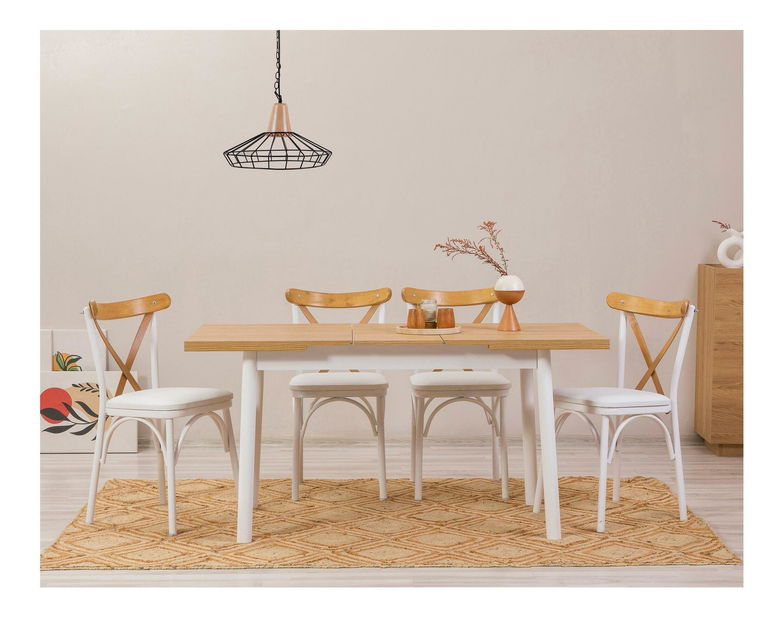 Jídelní set Duvasa 25 (bílá) (pro 4 osoby)