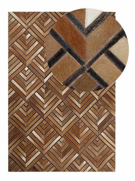 Koberec 160 x 230 cm TERAN (hnědá)