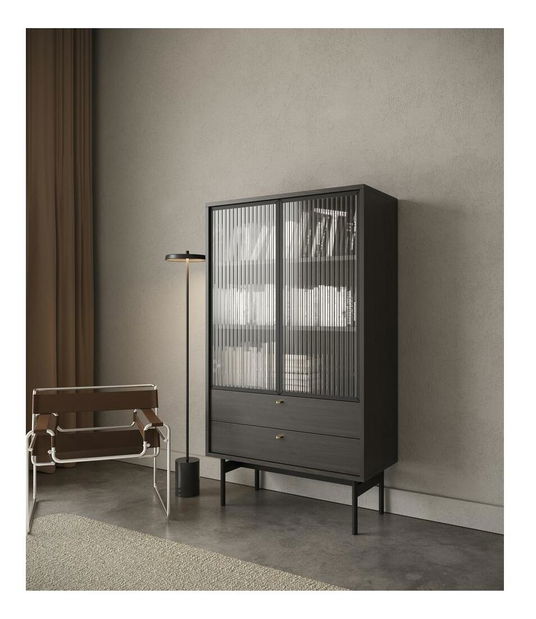 Vitrína Oscar O2 (portlandský jasan černý)