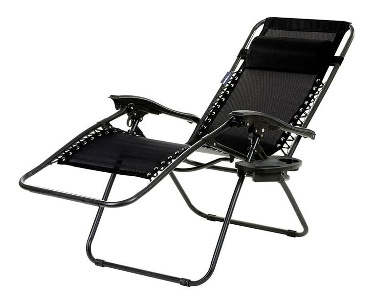 Zahradní lehátko Dimorfit (černá)
