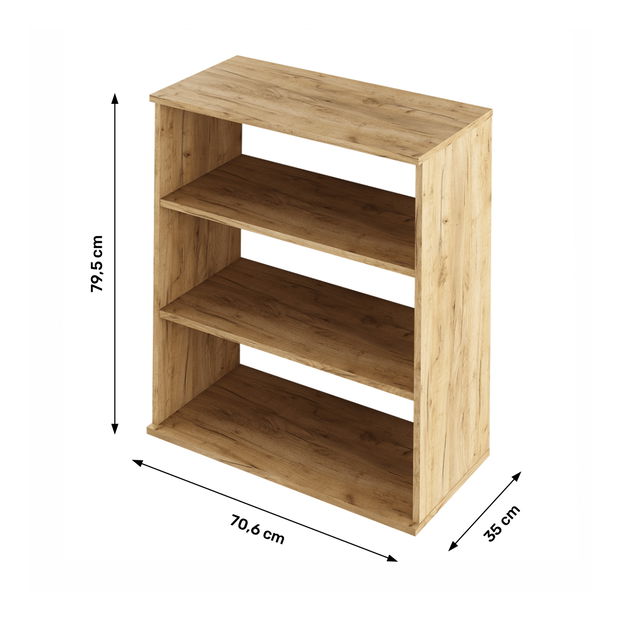 Regál typ 4 Ressan (dub artisan)