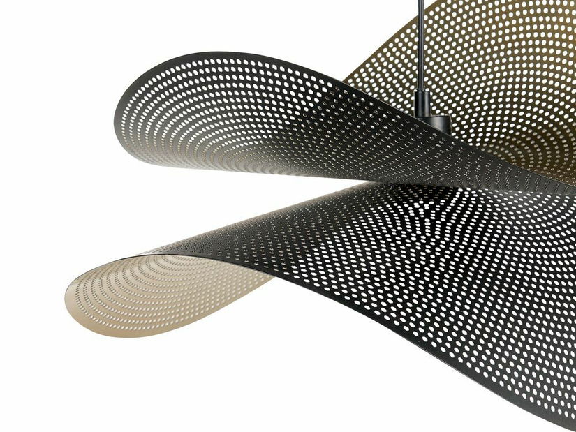 Závěsné svítidlo Deonna (černá/zlatá)