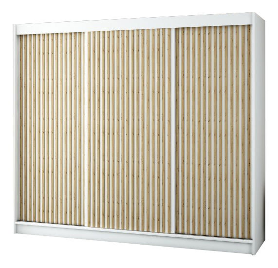 Šatní skříň 250 cm Ladonna 1 2 (bilá matná)