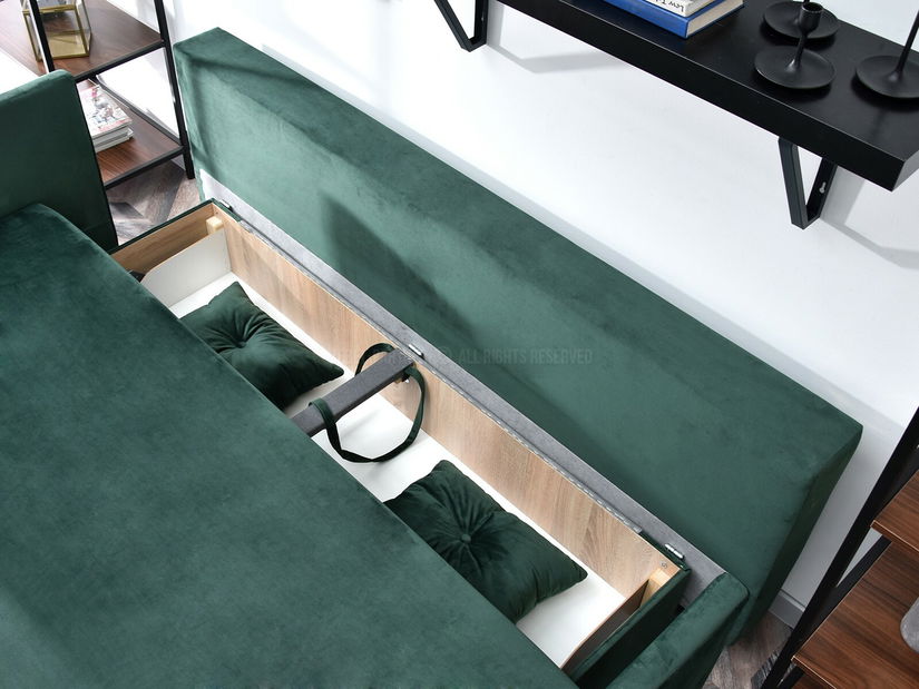 Pohovka dvousedačka Mastil (černá)