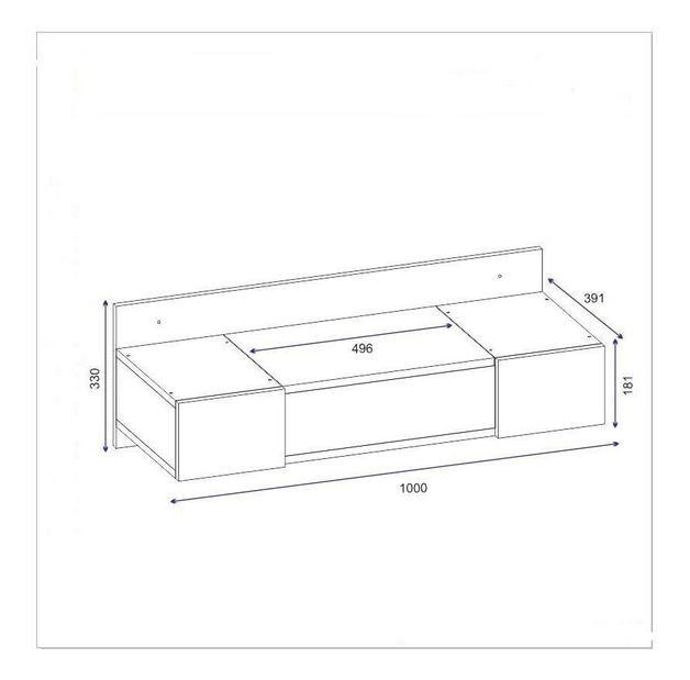 Toaletní stolek Zain (antracit)