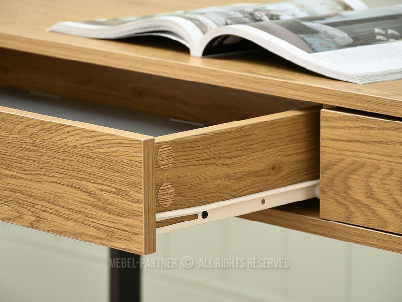 PC stolek Land (dub + černá)