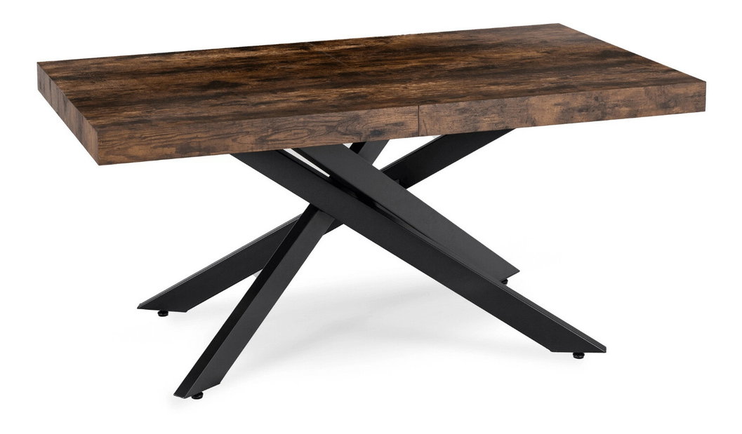 Jídelní stůl (pro 6 až 8 osob) Harig (dub rustikální + černá)