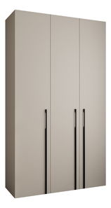 Šatní skříň 140 cm Carmela 40-3 (kašmír + černá)