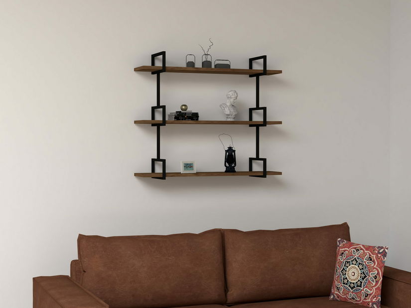 Nástěnná police Urally (ořech)