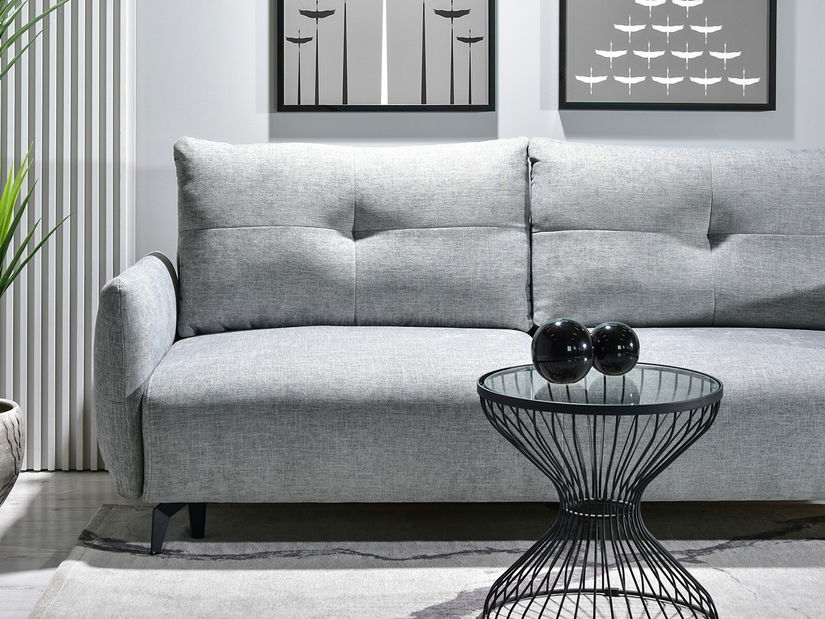 Pohovka dvousedačka Lasciare (šedá + černá)