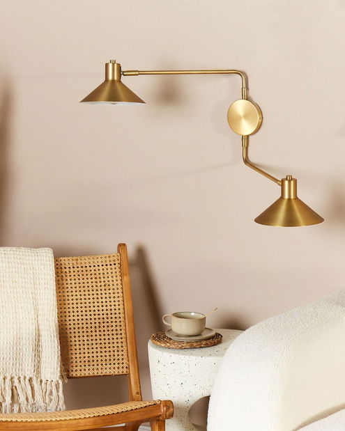 Nástěnné osvětlení Kadza (zlatá)