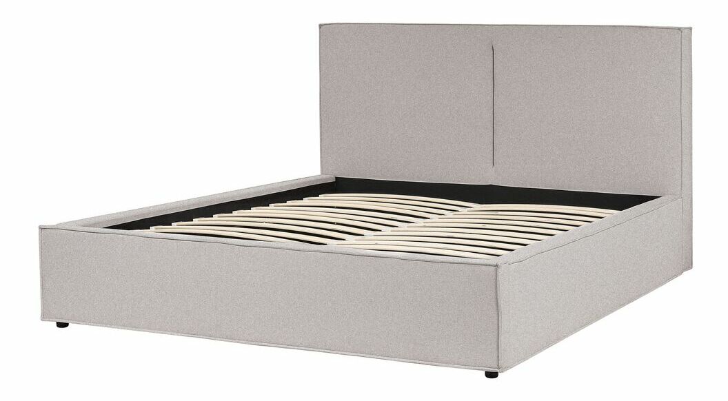 Manželská postel 160 cm Moiza (šedá)