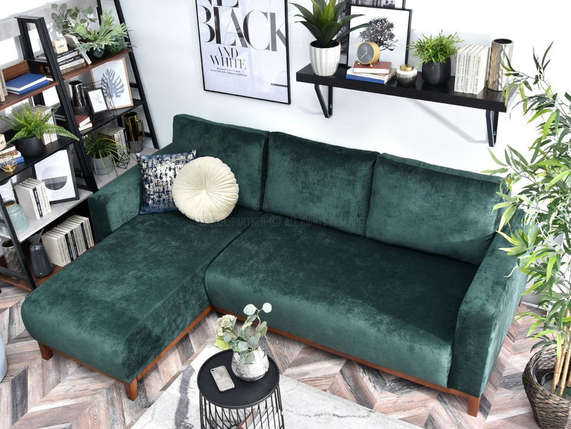 Rohová sedačka Salida (zelená)