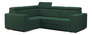Rohová sedací souprava Viktoria 2R2 (L) (tmavě zelená)