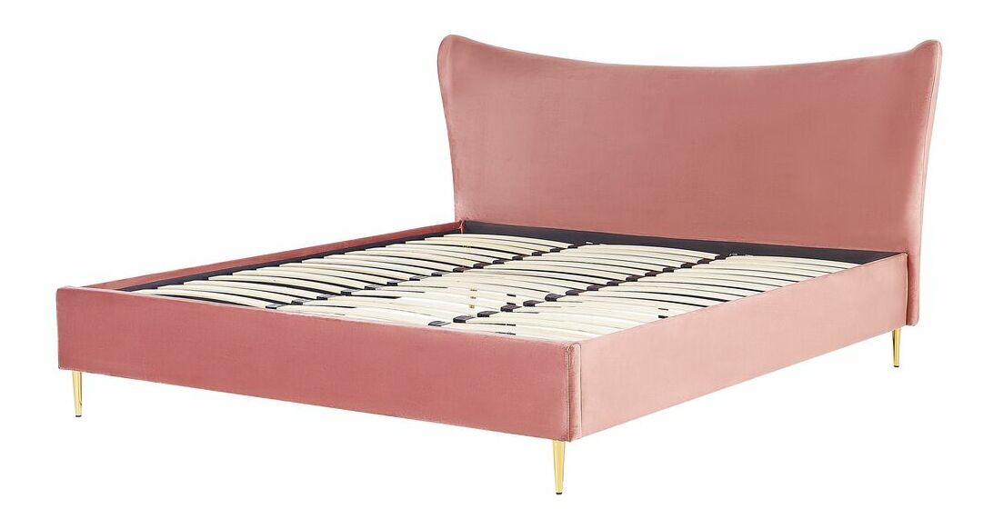 Manželská postel 180 cm Chaza (růžová)