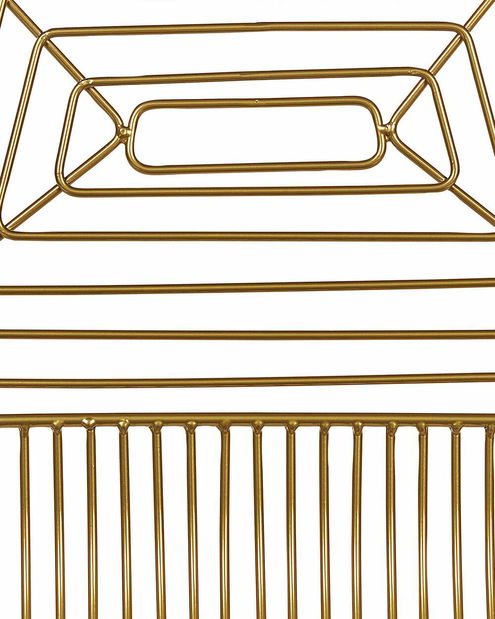 Set 2 ks jídelních židlí Bricio (zlatá)