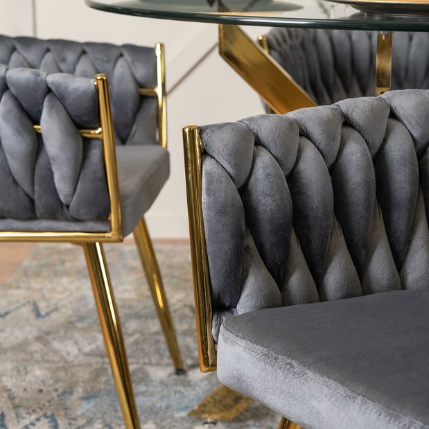 Jídelní židle Cayendo (šedá)