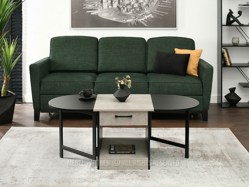 Konferenční stolek Espana (beton + černá)