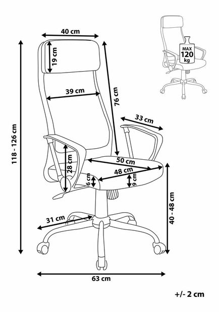 Kancelářská židle Pioneir (béžová)