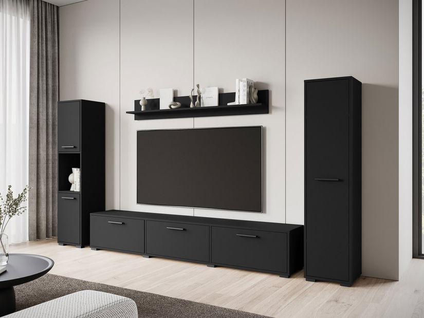 Obývací stěna Ikinra XL (černý grafit)